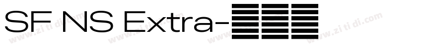 SF NS Extra字体转换